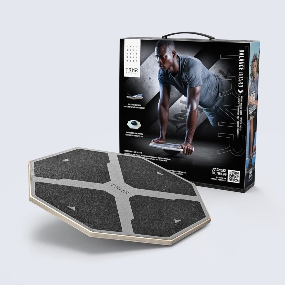 TRNR Balance Board. Wooden Wobble Board