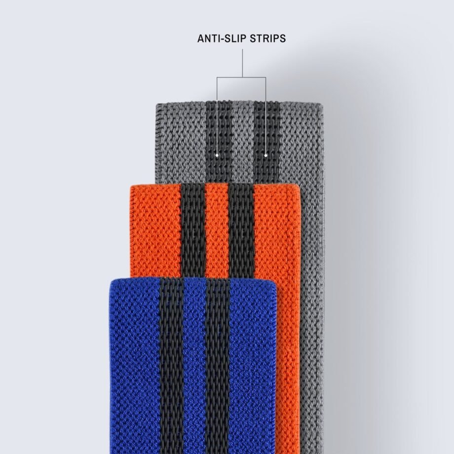 TRNR Strength Bands 3 Pack. Long Woven Resistance Loops